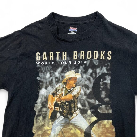 Garth Brooks 2014 Tour Concert Hanes Beefy T-Shirt Men's Medium - Picture 2 of 7